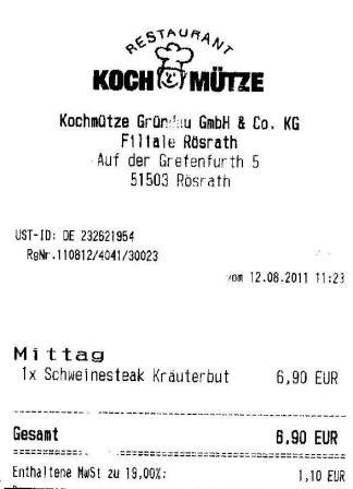 mdgb Hffner Kochmtze Restaurant